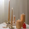 جا شمعی گلبرگ طلایی